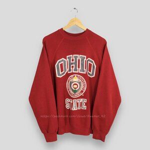 Vintage 90s OSU Ohio State University Sweatshirt Ohio State Printed Logo